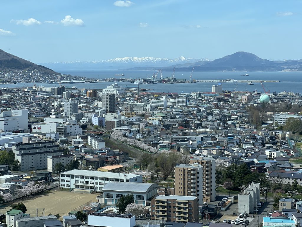 五稜郭塔望下去的函館街景